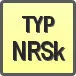 Piktogram - Typ: NRSk